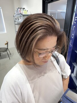 セロ 東辻井店(SERO) 【セロ東辻井】脱白髪染めハイライト_フェイスフレーミング