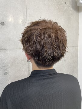 メルシー トータル ブランディング サロン(merci TOTAL BRANDING SALON) メンズ ブラウンカラー×ツイストスパイラル×マッシュ