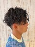 【メンズ】カット+パーマ+眉カット　￥11000