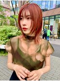 ショートウルフカット顔周りレイヤーカットくびれヘアシャギー