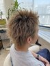 メンズカット＋ダブルカラー（ブリーチ込み）＋トリートメント　￥13200