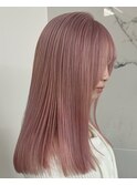 神戸三ノ宮ピンクベージュ複雑履歴修正ブリーチハイトーン