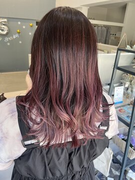 ムーンヘアホーム(MOON hair home) チェリーピンクカラー