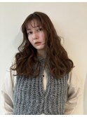 ふんわりカールヘルシースタイルルーズヘアショコラアッシュ