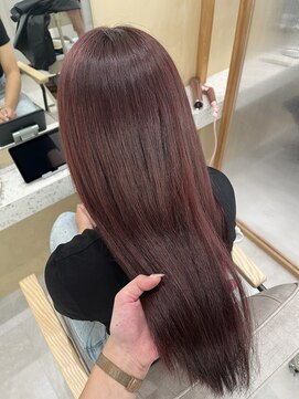 ジーナ 大宮(Zina) ブリーチなしWワインレッド