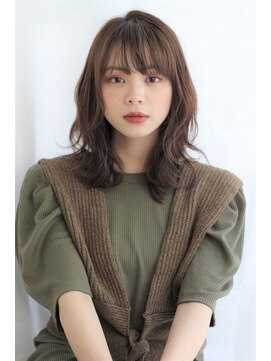 ヘアリゾート バレンタイン(hair+resort valentine) 大人可愛い顔まわり×ミニウルフ×ブラウン×20代30代40代