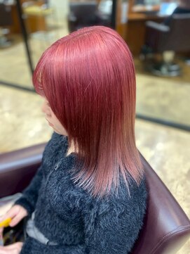 ブリーチ／ピンクグラデーション