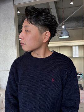 メンズ アップバング ショート