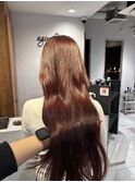 ブリーチなしダブルカラー高発色チェリーレッド池袋