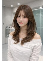 ロンド マーレ 天神大名店(Lond mare)&nbsp;黒髪/オリーブグレー/小顔/ココアベージュ/レイヤーカット