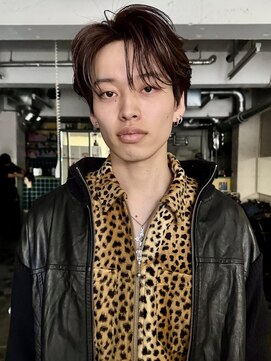 ノラ シブヤ(NORA) ナチュラルマッシュウルフダウンパーマカルマパーマ毛流れ