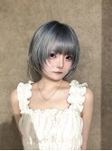 中性ハイトーン×マッシュウルフ/目白/ケアブリーチ
