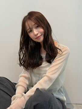 シダ(sida SAIIN) 韓国風ゆるふわレイヤーブラウンカラー