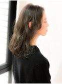 ブリーチ無しで透明感グレージュ♪