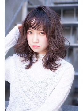 ケイト(kate) kate 大宮　外ハネウェーブ×ラベンダーベージュ