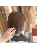 ブラウンアッシュ×インナーカラー