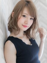 【ROMA】透明感シルバーアッシュ/ラベージュ/レイヤーミディアム