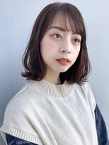 【GARDEN荒井夏海】ふんわりレイヤーボブ×透明感ベージュ