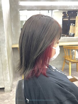 エイト 池袋店(EIGHT ikebukuro) インナー×ボルドーカラー