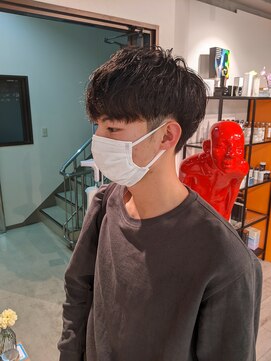 コワファーストナガサキシャンプーボーイ(COIFF1RST NAGASAKI SHAMPOO BOY) ソフトツイストパーマ×vマッシュ