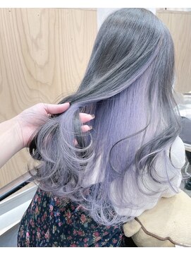 ミラ 新宿(MILA) インナーパープル/グレージュ/ホワイトパープル/インナーカラー