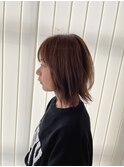 20代/30代/くびれボブ/ナチュラルベージュ