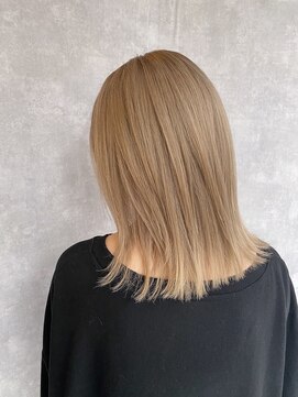 トリエ 川越(torie) ミルクティーベージュダブルカラーブリーチカラーインナーカラー