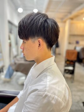 ソイクフ(SOY KUFU) MEN'SHAIRアッシュブラックベリーショートダークアッシュ