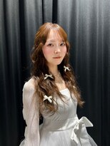 ボタン ハカタ(VOTAN hakata)&nbsp;博多/ウエーブ/韓国ヘア/ブラウン/レイヤーカット/前髪顔周り