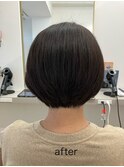 白髪ぼかし/ショート/ショートカット/ショートボブ/縮毛矯正