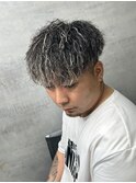 MEN'S HAIR/ダークアッシュ/ニュアンスパーマ/韓国マッシュ