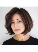 ★30代40代50代ボブ小顔ワンレンこなれミディ