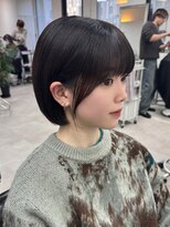 クレム 博多駅店(ChLem)&nbsp;韓国風ボブ 顔まわりレイヤー ベージュカラー 髪質改善 韓国風