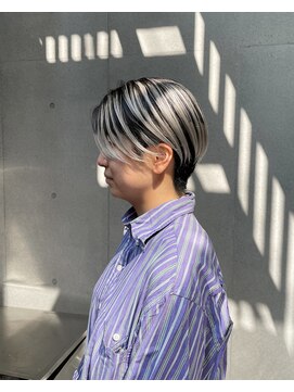 ヴァーディ オモテサンドウ(Vardy omotesando) white silver/ホワイト シルバー ショート