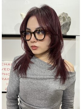 ユーリカ(Eurica) レイヤーカット/レイヤー/赤髪/ダブルカラー/ブリーチカラー