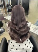 韓国 くびれロング レイヤー ワンホンヘア 小顔前髪