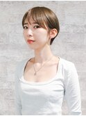 ナチュラルハイトーン小顔ショート