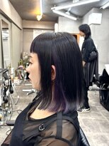 ファビ 渋谷(Fab) くびれヘア/暗めカラー/アプリコットオレンジ/縮毛矯正