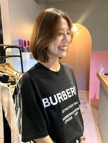 アルヴァ(ALVA)&nbsp;艶ボブ×柔らかベージュカラー【那覇美容室ALVA】