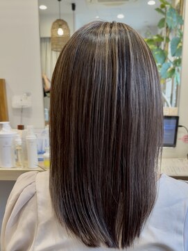 コノアラボ 守谷店(Conoah labo) くびれヘア/アプリコットオレンジ/ハイライトカラー/守谷/白髪