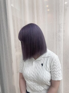 キセイ イオンモール新利府北館店(KISEI) 【ブリーチカラー】ラベンダー&ボブ