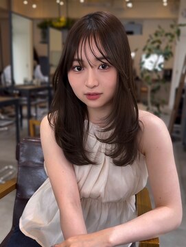 コート 表参道(Cote) 美髪レイヤーカット／顔まわりレイヤー／ロングレイヤ 一/前髪