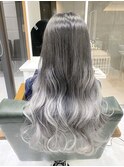 ホワイトシルバーグラデーションカラー