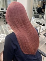 サンクプロジェクト(cinq PROJECT)&nbsp;ピンクグレーベージュアッシュブラウンミディアムハッシュカット