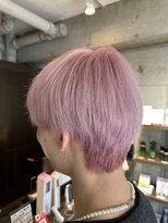 メンズファット バイ アプリーレ(Men's PHAT by Aprire) メンズカットナチュラルマッシュショートピンクカラー