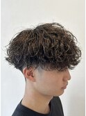 波巻きパーマ