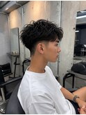 ショートパーマ/ピンパーマ/アップバング/新宿