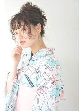 ネオリーブカフ 鶴ヶ峰店(Neolive caff) 【花火大会】ヘアアレンジ&浴衣着付け￥5720