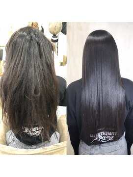 アンフィユヌキャトル(AnFye une Qatll) [AnFye une Qatll」難易度ジュエリーシステム縮毛+カット