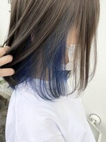 メロウヘア(Mellow hair)&nbsp;ネイビー/インナーカラー